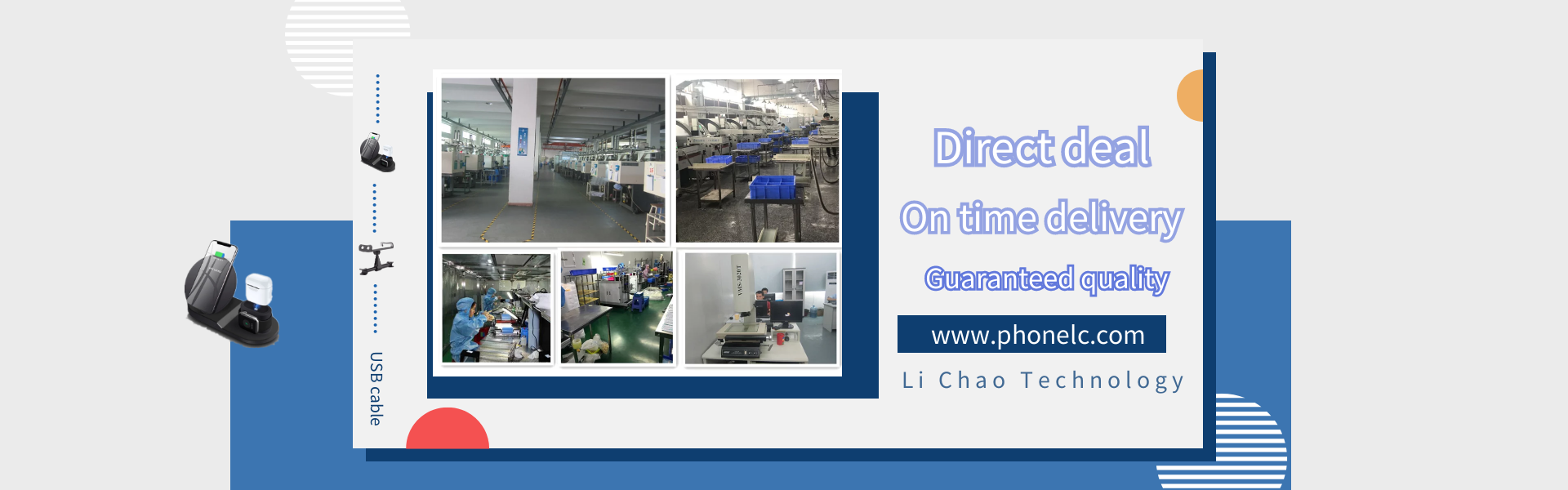 Cablu USB, încărcător wireless, montare pe telefon mobil,Shenzhen Li Chao Technology Co., Ltd